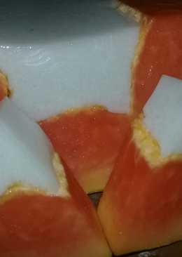 Papaya pudding