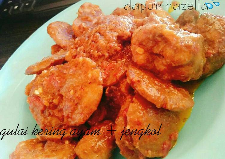 gambar untuk resep Gulai kering ayam + jengkol