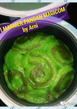 Roti pandan marmer magicom