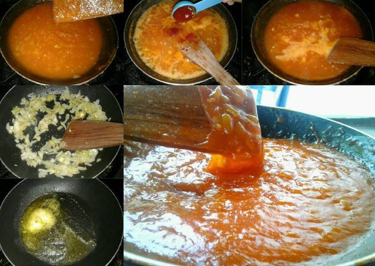 gambar untuk resep makanan Homemade Tomato Sauce (saos tomat) Pizza????