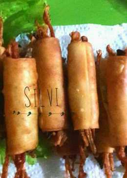 Spring Roll Buncis Enoki (bekal sekolah)