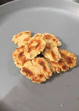 Egg free cheesy oat cookie (no oven) mpasi 12bln