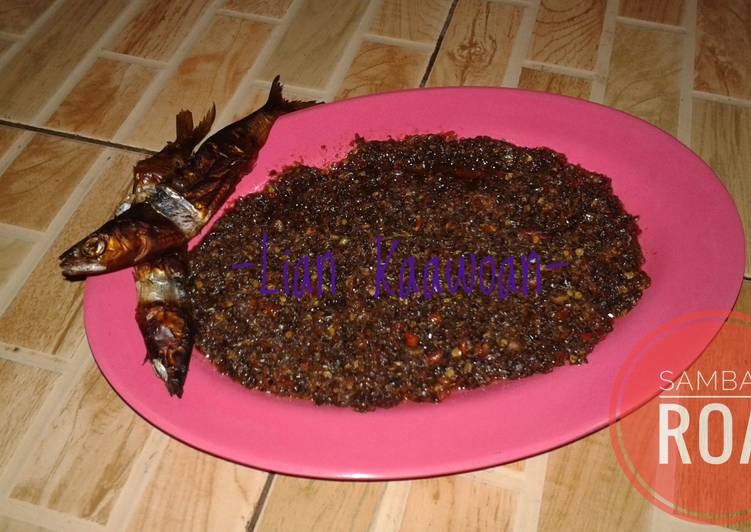 resep makanan Sambal Roa / Rica Roa / Dabu-Dabu Roa Khas Manado