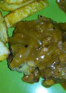Chicken Steak with Sauce blackpepper
