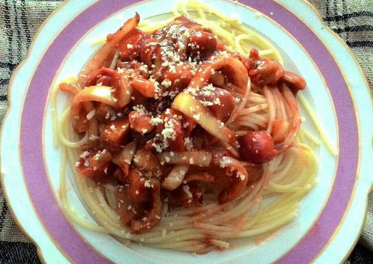 gambar untuk resep makanan Spaghetti saus ala sendiri