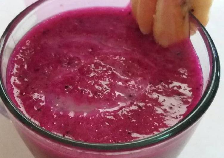 gambar untuk resep makanan Jus Naga Apel