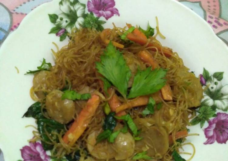 resep Bihun Goreng Bakso