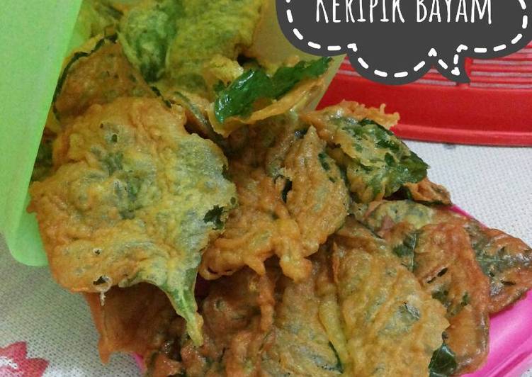 gambar untuk cara membuat Keripik Bayam #BantuMantenBaru