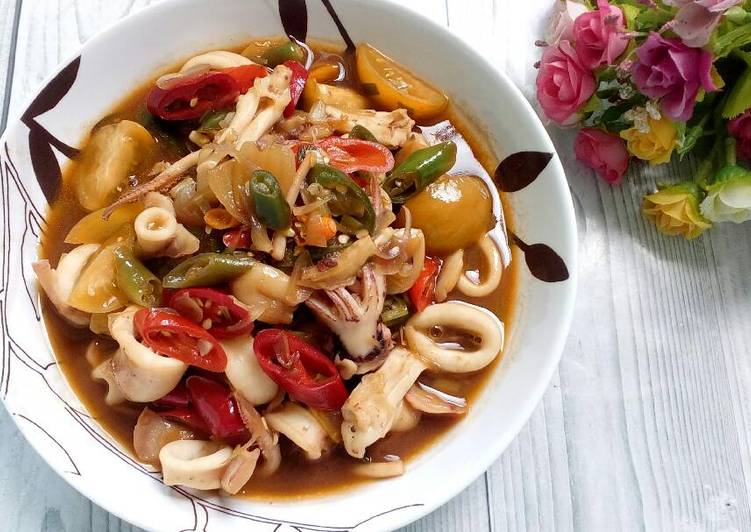 Resep Cumi Cabai Hijau Masak Saus Tiram Kiriman dari mimijuna