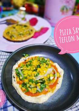 Pizza Sayur mudah di teflon no oven