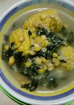 Sayur bobor bayam jagung