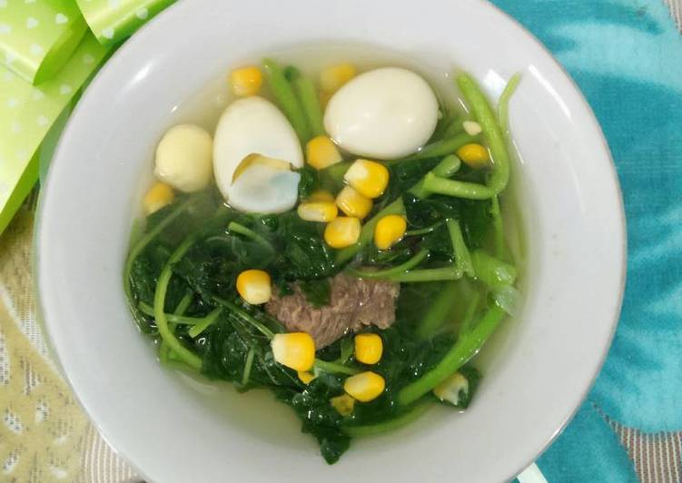 Resep Sayur Bayam Dengan Telur  Resep+