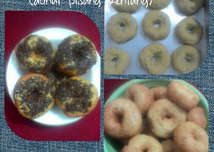 bahan dan cara membuat Dopistang (Donat Pisang Kentang)??????