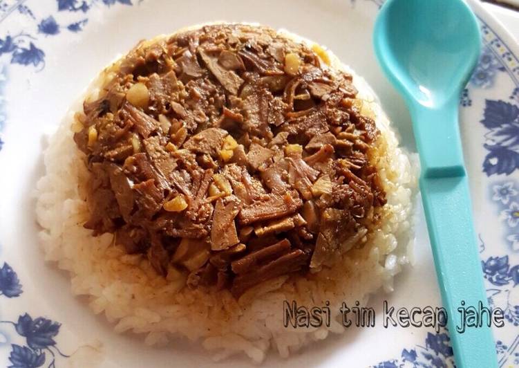 Resep Nasi Tim kecap jahe - Bunda Revan