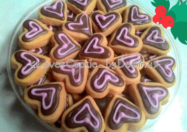 resep lengkap untuk Loves Cookie