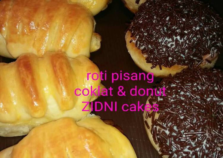 resep masakan Donat moist dan roti pisang coklat