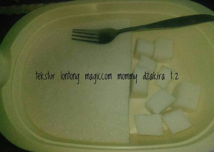 resep lengkap untuk Tutorial pembuatan lontong magiccom amii kia