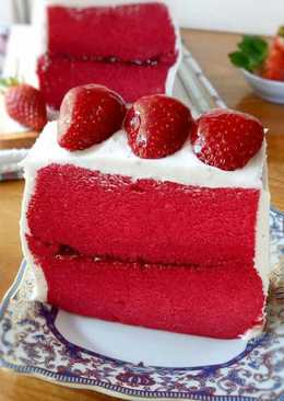 Red velvet cake kukus