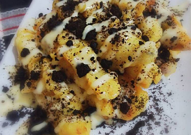 resep makanan Pisang Goreng Saos Keju_#PostingRame2_Pisang