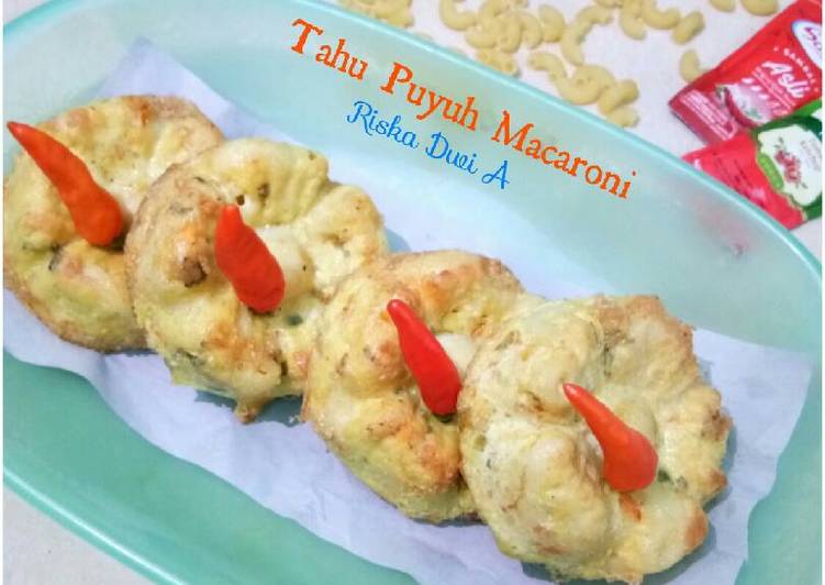 bahan dan cara membuat Tahu Puyuh Macaroni