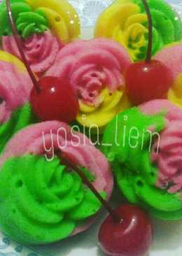 Kue mangkok bunga ( sederhana, anti gagal/bantet/
