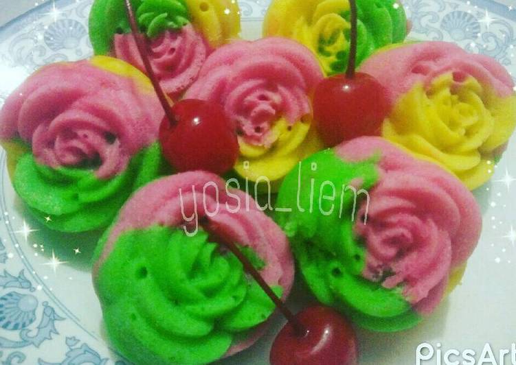 gambar untuk resep Kue mangkok bunga ( sederhana, anti gagal/bantet/