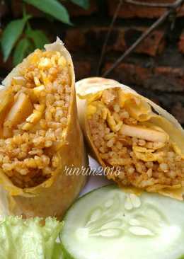 Nasi Goreng Rendang Bungkus Kulit Kebab #pr_BukanNasiBiasa