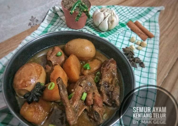 resep Semur Ayam Kentang Telur?? ~ enak & wangii rempah2