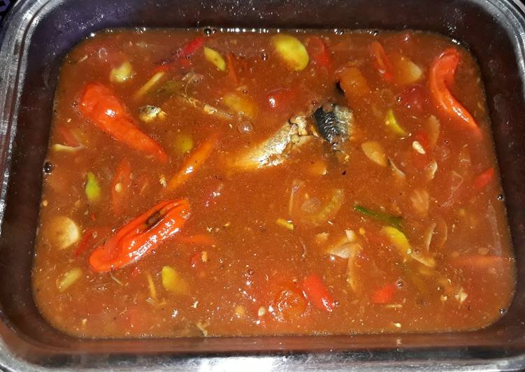 resep masakan Sarden kuah asam manis pedas