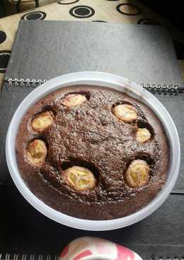 Brownies Lapis Pisang Coklat no mixer no oven