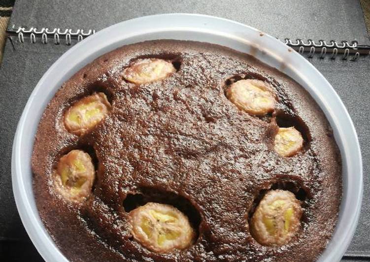 gambar untuk resep makanan Brownies Lapis Pisang Coklat no mixer no oven