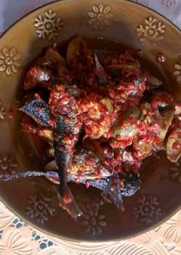 Sambalado Ikan tenggiri campur jengkol.