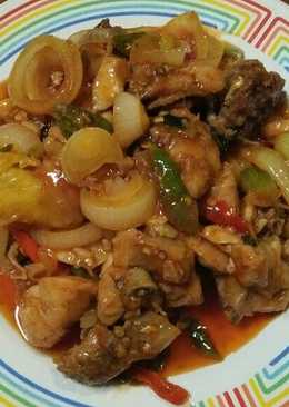 Ayam Bumbu Saos Padang ala resto pinggir jalan :)