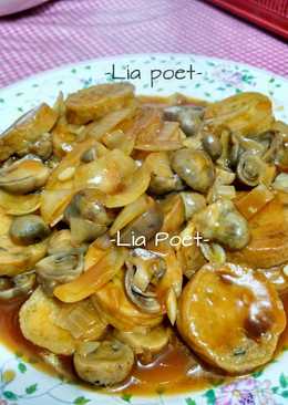 Scallop Jamur Champignon Asam Manis
