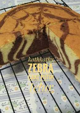 Zebra Cake Putih Telur