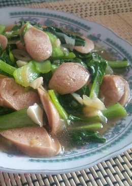 Beef Bratwurst cah Baby Pokcoy