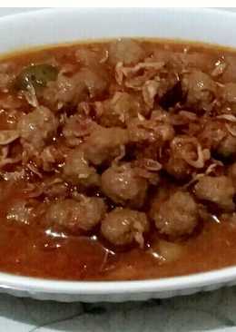 Semur Bola2 Daging pedas