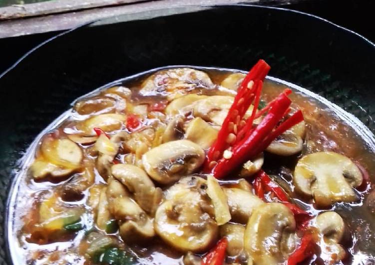 Resep Tumis Jamur Kancing Daging Ayam