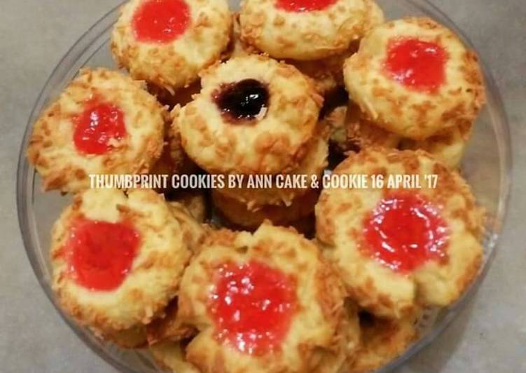 gambar untuk resep Thumbprint cookies