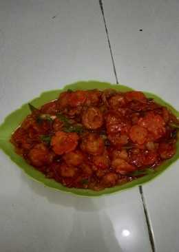 Udang pedas manis