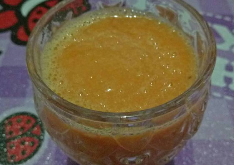 cara membuat Jus Pisang Pepaya