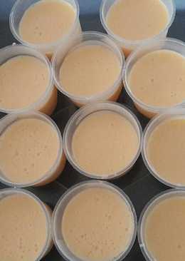 Puding susu jeruk (silky pudding)