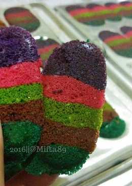 Lidang Kucing Pelangi// Rainbow Cat's Tongue Cookies