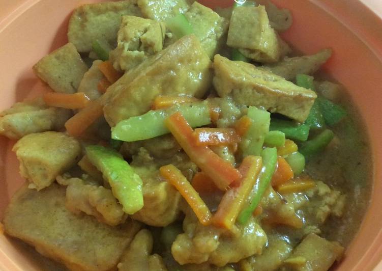 resep Ayam Tahu Acar Kuning ala Indah