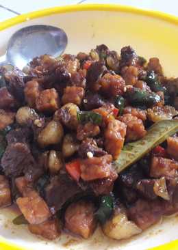 Oseng tetelan sapi tempe (OTT) ^^