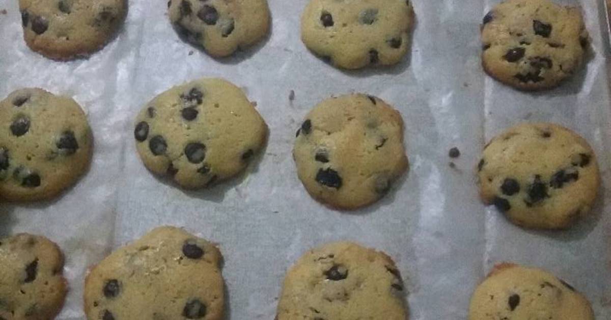 Resep chocolate chips cookies with raisin
