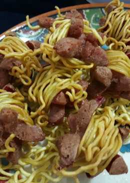 Sosis lilit mie goreng