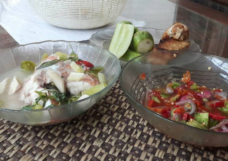 resep lengkap untuk Ikan Nila Kuah Asem dan sambel Dabu2