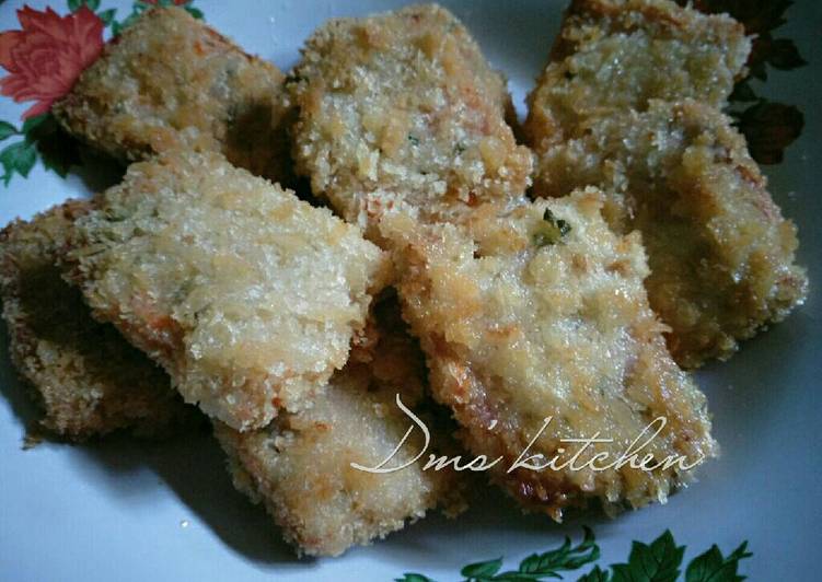 cara membuat Nugget ayam sayur (enak&sehat)