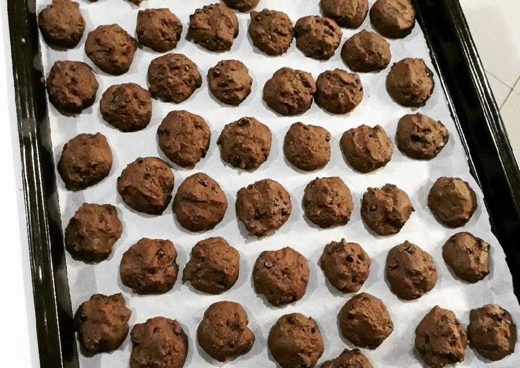 Resep Cookies Double Choco kw famous amos ??